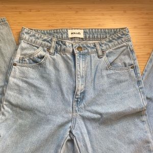 Rolla’s Original High Rose Straight jeans in Faded Vintage